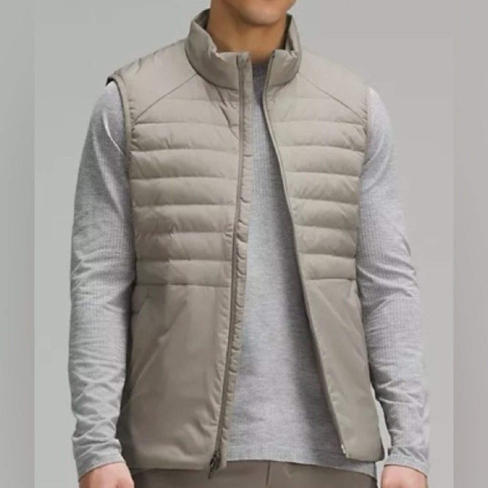 Lululemon Down for It All Vest. Color: Carbon Dust. Size: L